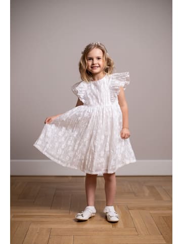 Coccodrillo Kurzarmkleid in weiß