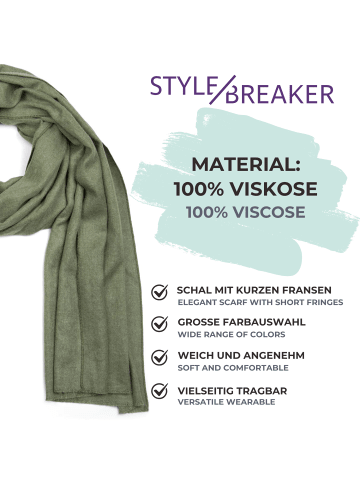 styleBREAKER Schal in Jadegrün
