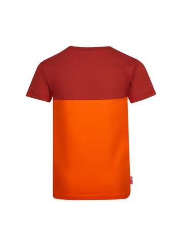Trollkids T-Shirt "Bergen" in Hellorange/Rotbraun