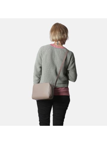 VARGU Leder-Umhängetasche Estem 1 in taupe