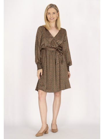 Usha Damen Dress in Grün Orange