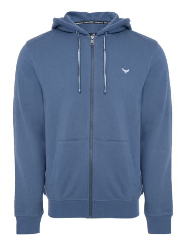 Threadbare Sweatjacke Through Tangerine in Denim Blue