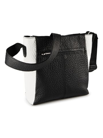 VLD VOi Leather Design Hirsch Beatrix Umhängetasche Leder 22 cm in schwarz-weiss