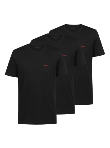 HUGO 3er Pack T-Shirts Crew-Neck in Schwarz