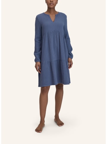 Hessnatur Musselin Nachthemd in indigo blau