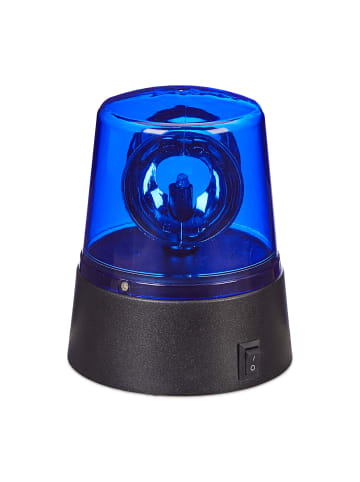 relaxdays 2x LED-Blaulicht in Blau