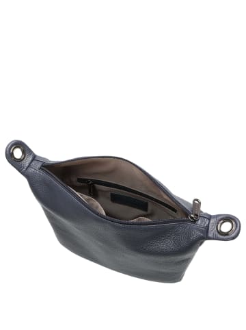 Mandarina Duck Mellow Leather - Schultertasche 28 cm (nero) in dress blue