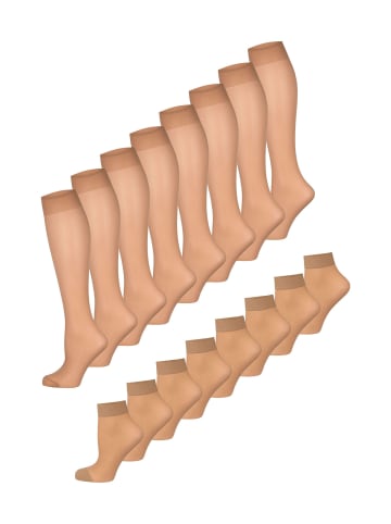 Nur Die Basicsocken Strümpfe & Söckchen 20 DEN in Amber