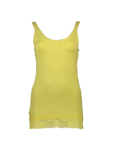 Silvian Heach Gelbes Baumwoll-T-Shirt