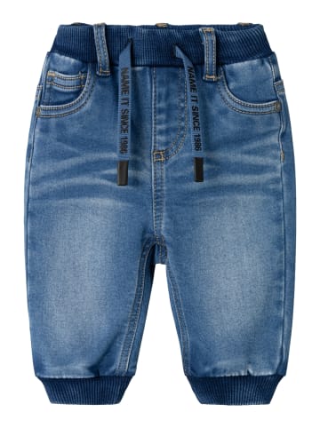 name it Thermojeans NBMBEN BAGGY R FLEECE JEANS in medium blue denim