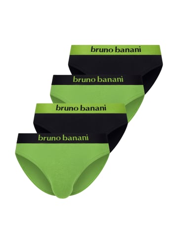 Bruno Banani Sportslip / Unterhose Flowing in Grün / Schwarz