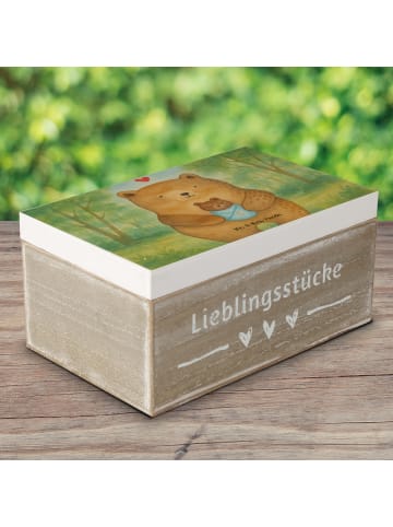 Mr. & Mrs. Panda Truhe Bär Baby Design ohne Spruch in Weiß