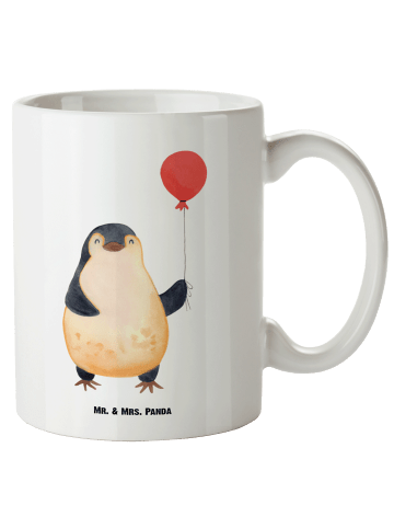 Mr. & Mrs. Panda JumboTasse Pinguin Luftballon ohne Spruch in Weiß