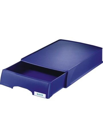 Leitz Briefablage Plus A4 mit Schublade blau