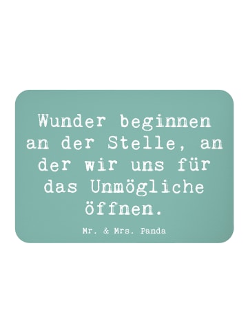 Mr. & Mrs. Panda Magnet Spruch Wunder beginnen mit Spruch in Meeresbrise