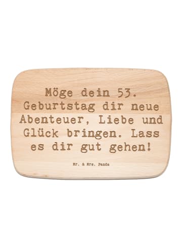 Mr. & Mrs. Panda Schneidebrett Holz Spruch 53. Geburtstag Abente... in Transparent
