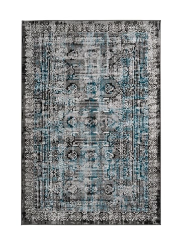 Kayoom Kurzflor Teppich Ariya 525 in blau - rechteckig