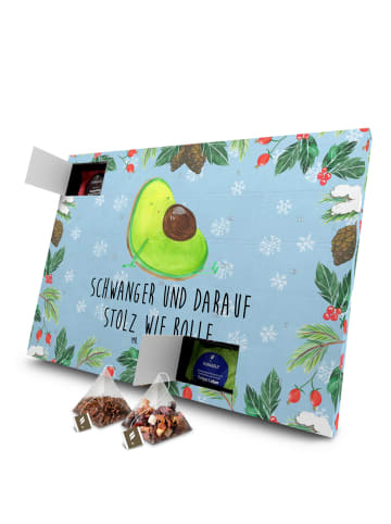 Mr. & Mrs. Panda Advents-Teekalender Avocado Schwangerschaft mit... in Eisblau
