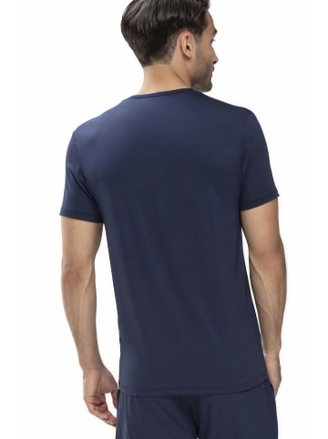 Mey Pyjama kurz für Herren in blau