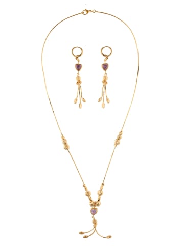 faina Women Jewelry Set in Rose Gold Lilac