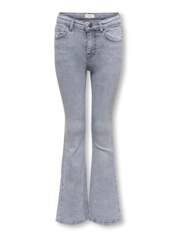 KIDS ONLY Flared Fit Jeans Kogjuicy Denim in medium grey denim