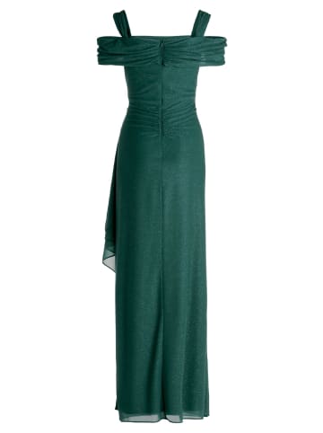 Vera Mont Abendkleid im Glitzer-Look in Green/Grey