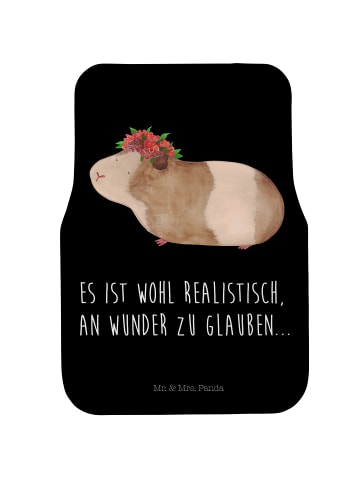 Mr. & Mrs. Panda Fußmatte Auto Meerschweinchen Weisheit mit Spruch in Schwarz