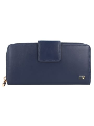 Roncato Firenze Geldbörse RFID Leder 19 cm in navy