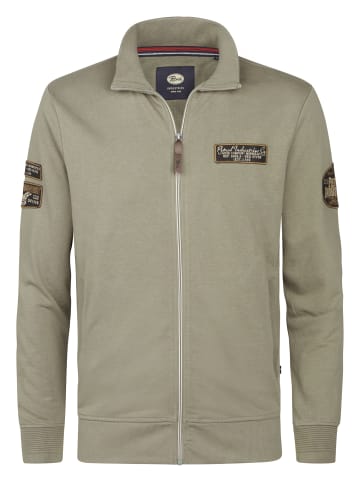 Petrol Industries Strickjacke mit Logo Kenosha in Grün