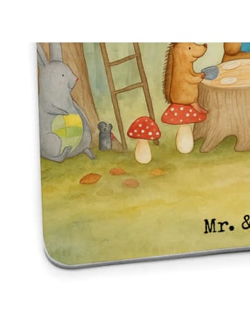 Mr. & Mrs. Panda Untersetzer Waldtiere Picknick Design mit Spruch in Weiß