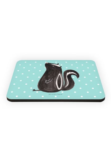 Mr. & Mrs. Panda magnet Stinktier Sitzen ohne Spruch in Türkis Pastell