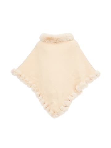 CHANI Damen Poncho in Wollweiss