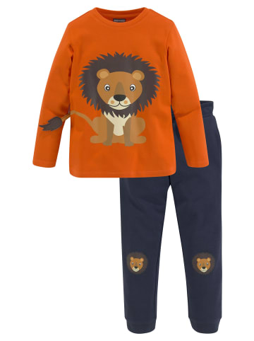 Kidsworld Shirt & Hose in orange, marine