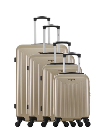 American Travel 4 tlg. Kofferset BROOKLYN-M in Beige (95L/64L/37L/26L)