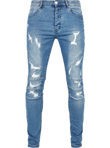 Cayler & Sons Pants in distressed mid blue