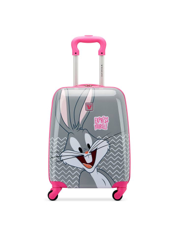 Roncato Looney Tunes 4 Rollen Kindertrolley 44 cm in bugs bunny grigio