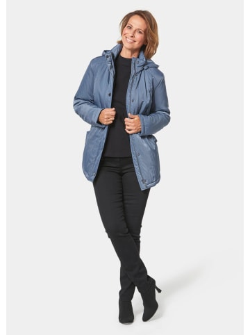 GOLDNER Kurzgröße:  Jacke mit Kapuze Jacke mit Kapuze und Steppfutter in rauchblau