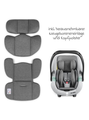 ABC-Design Babyschale Tulip i-Size ab Geburt - 15 Monate in grau