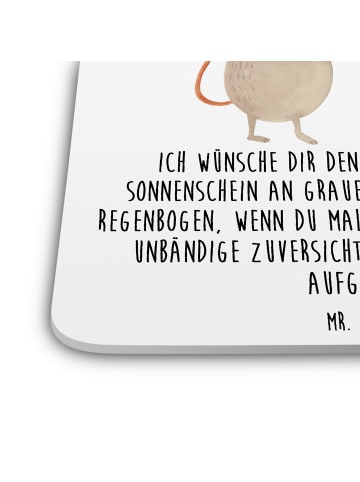 Mr. & Mrs. Panda Bierdeckel Maus Sterne mit Spruch in Weiß