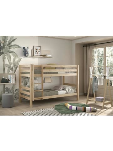 58 aufm Kessel ETAGENBETT Karolina 210x140x105 aus Massivholz in natur