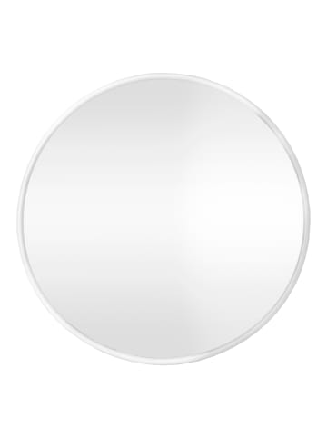 en.casa Wandspiegel Ordona in Weiß (D)40cm