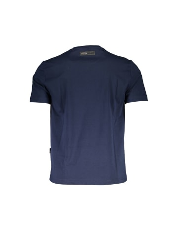 Plein Sport Blau Herren T-Shirt aus Baumwolle