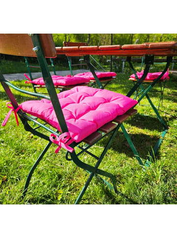 JACK Outdoor Stuhlkissen Sitzkissen 38x38cm Wasserfest in Pink