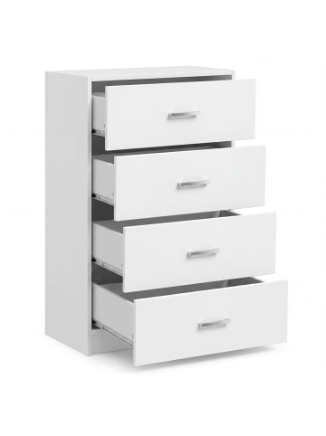 FineBuy Sideboard in Weiß / Spanplatte / 60x30x90