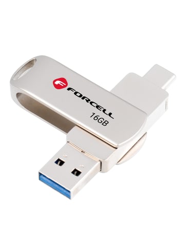COFI 1453 FORCELL F-DATA Metal Duo USB-Stick in Silber