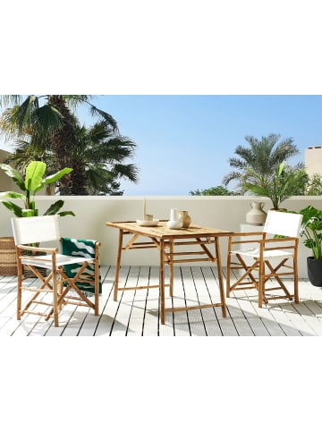 Beliani Klappbarer Tisch MOLISE in Braun - (W) 69 x (H) 74 x (L) 120 cm