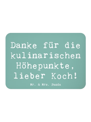 Mr. & Mrs. Panda Magnet Spruch Koch Dankeschön mit Spruch in Meeresbrise