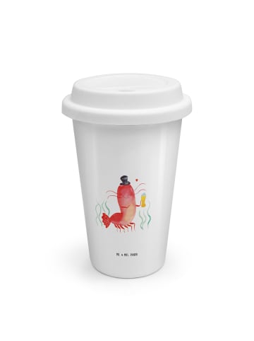 Mr. & Mrs. Panda Thermobecher Hummer Weizen ohne Spruch in Weiß