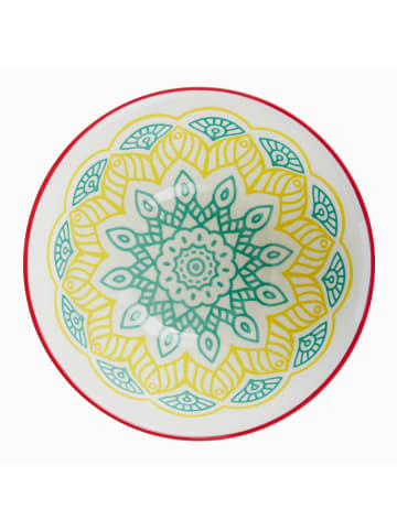 Butlers Schale ORNAMENTS 6er-Set in Grün / Gelb