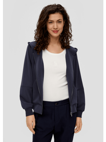 s.Oliver Sweatshirt Jacke langarm in Blau